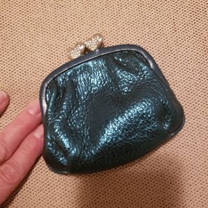 Brighton kisslock coin purse shiny teal